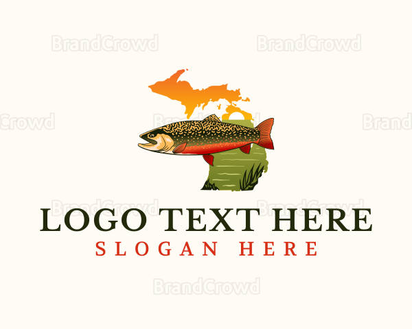 Michigan Brook Trout Logo