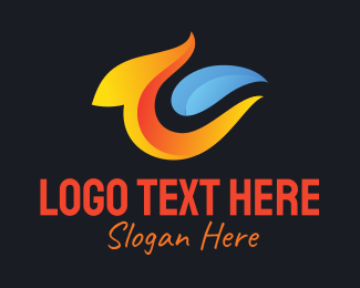 Abstract Flaming C Logo Brandcrowd Logo Maker