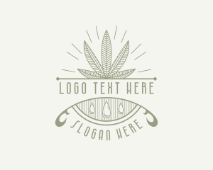 Herbal - Weed Marijuana CBD logo design