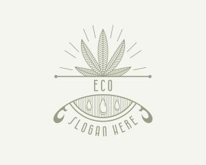 Weed Shop - Weed Marijuana CBD logo design
