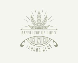 Weed Marijuana CBD logo design