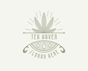 Weed Marijuana CBD logo design