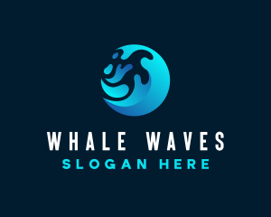 Water Ocean Wave logo design