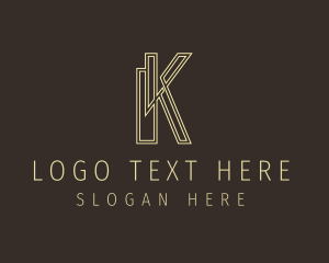 Company - Upscale Enterprise Letter K logo design