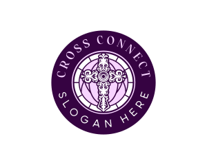 Cross - Christian Cross Church logo design