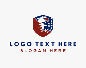 Stars - American Eagle Shield logo design