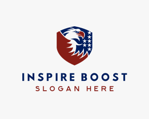 Eagle - American Eagle Shield logo design