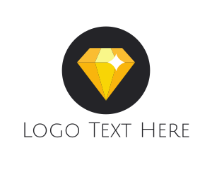 Gold Diamond - Shiny Yellow Diamond logo design