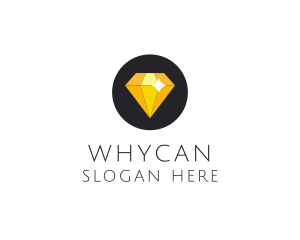 Shiny Yellow Diamond Logo