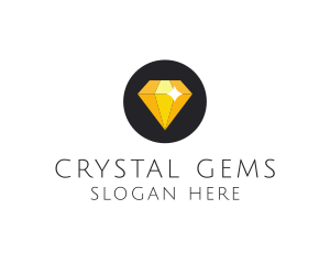 Shiny Yellow Diamond logo design