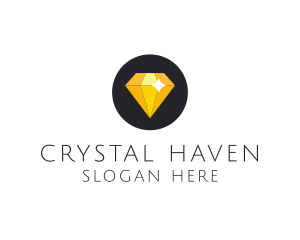 Shiny Yellow Diamond logo design