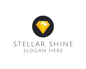 Shiny Yellow Diamond logo design