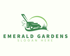 Gardening Lawn Mower logo design