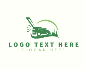 Trimmer - Gardening Lawn Mower logo design