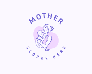Mother Child Pediatrician logo design