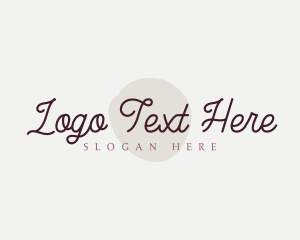 Cursive - Cosmetics Cursive Wordmark logo design