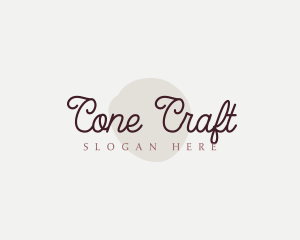 Cosmetics Cursive Wordmark logo design