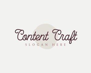 Cosmetics Cursive Wordmark logo design