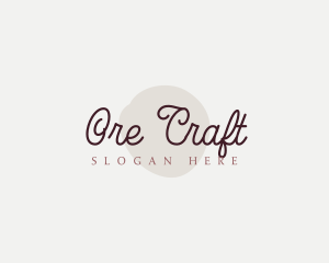 Cosmetics Cursive Wordmark logo design