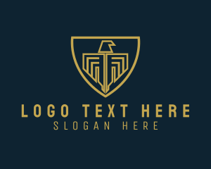 Finance - Modern Eagle Shield Crest logo design