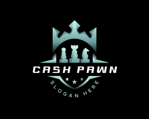 Pawn - Chess Crown Tournament logo design