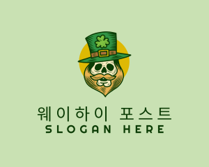 Lucky Skull Leprechaun logo design