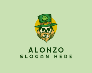 Lucky Skull Leprechaun logo design