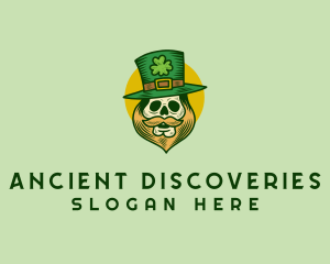 Lucky Skull Leprechaun logo design