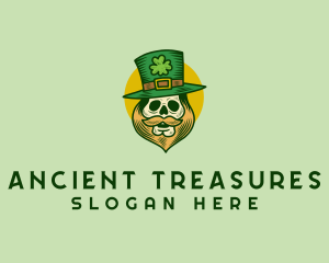 Lucky Skull Leprechaun logo design