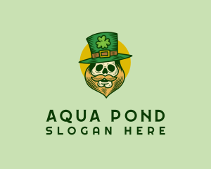 Lucky Skull Leprechaun logo design