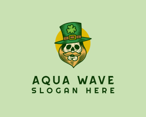 Lucky Skull Leprechaun logo design