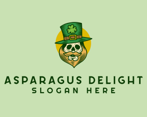 Lucky Skull Leprechaun logo design