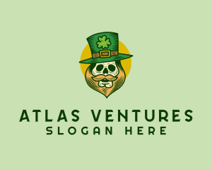 Lucky Skull Leprechaun logo design