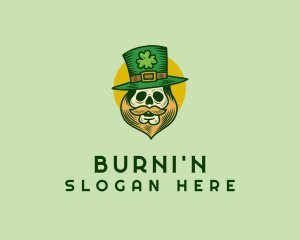 Lucky Skull Leprechaun logo design