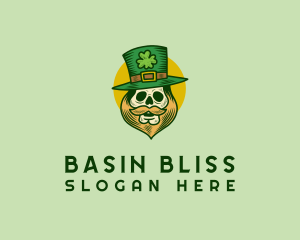 Lucky Skull Leprechaun logo design