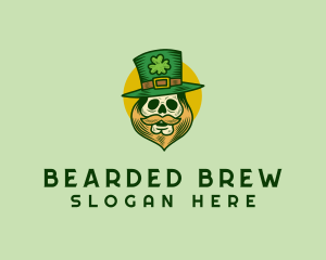 Lucky Skull Leprechaun logo design