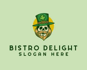 Lucky Skull Leprechaun logo design