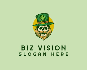 Lucky Skull Leprechaun logo design