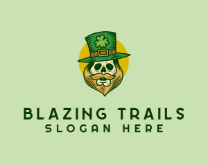 Lucky Skull Leprechaun logo design