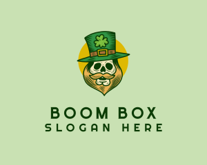 Lucky Skull Leprechaun logo design