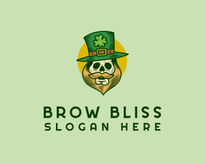 Lucky Skull Leprechaun logo design