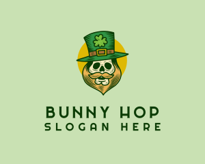 Lucky Skull Leprechaun logo design