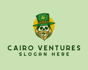 Lucky Skull Leprechaun logo design