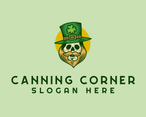 Lucky Skull Leprechaun logo design