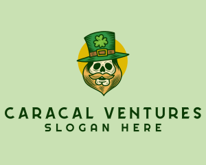 Lucky Skull Leprechaun logo design