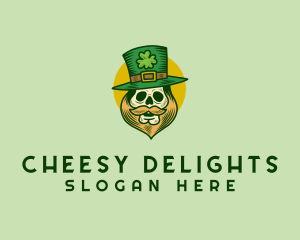 Lucky Skull Leprechaun logo design