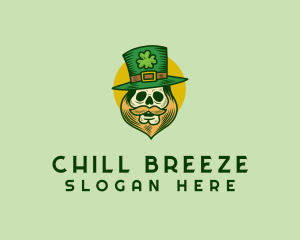 Lucky Skull Leprechaun logo design