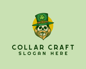 Lucky Skull Leprechaun logo design