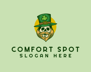 Lucky Skull Leprechaun logo design