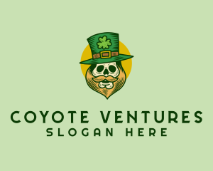 Lucky Skull Leprechaun logo design